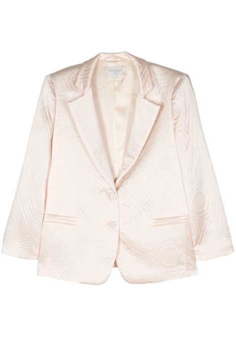 White quilted single-breasted blazer forte forte  - women